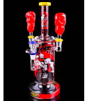 Cheech Glass – Double Knockout Boxing Bong w/ 2 Glass Hand Pipes