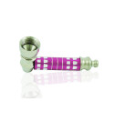 Metal pipe hot purple with Lid
