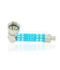 Metal pipe Aqua with Lid..