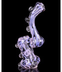 6" Swirled Bubbler with Beads - Pink Slime