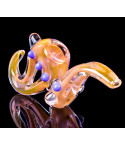 The Ancient Hook - 8" Golden Fumed Sherlock Hand Pipe