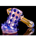 Thor's Hammer - 5" Golden Fumed Bubbler
