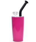 Single Color Polar Blast Water Bottle Bong - Hot Pink