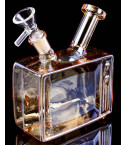Prime Time Retro TV Electroplated Iridescent Bong - Golden