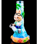Lafufu On Da Beach Glow In The Dark Beaker Bong