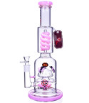 Big Apiary - Chill Glass - 15" Beehive Multi Percolator w/ Coil Perc Bong