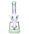 Loving Kitty Cat Dry Herb Water pipe Bong - Milk Green