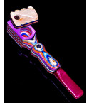 5" Colorful Wooden Pipe w/ Mouth Piece and Swivel Lid 