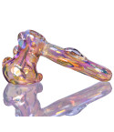 5" Golden Fumed Hammer Bubbler - Golden Tint