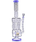 The Missing Alderaan Relic - Lookah Platinum Series Bong - 15" Barrel Spiral Blast Recycle Ice Glass Bong - Slime Purple