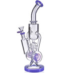  Kelex Inspired Bong - 13" Lookah Bong with shower head And Barrel Perc Bucket  - Slime Purple