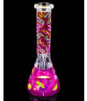 Festival Fare - Tall Glass with Retro Rave Design Bong 