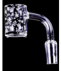 4mm Thick Large Capacity Flat Top Snow Flake Designed Quartz Banger - 14mm Male 