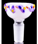Tasty Buds - 14mm Male Ice Cream Cone Bowl - Milk Purple