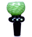Honeycomb Design - 14mm Male Dry Herb Bowl Accessories -  Green