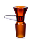 19MM Dry Herb Bowl Male Bowl With Handle - Amber