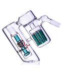 Chill Glass - Ash Catcher Double Chamber 45° Angle Showerhead Percs - 14mm Male