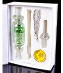 The Tree Trunk - Colorful 14MM Nectar Collector Set with 6 Arm Tree Perc