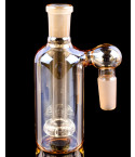Ash Catcher w/ Showerhead Perc - 90° 14mm - Golden Fumed