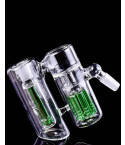Atomic Glass - 14mm 45° Double Chamber w/ Dual Perc Ash Catcher