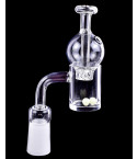 Quartz Banger W/ Helix Function Cap Glow Terp Pearls