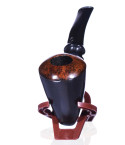 6" Dark Oak Wood - Wooden Pipes With Case