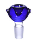 19mm Dry Male Bowl With Accent - Dry Herb-Blue