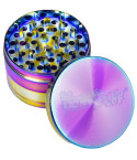 The Brighter - HoneyPuff® - 63MM Four-Part Grinder - Rainbow