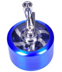 The Cutter - Hand Cranked Three Piece Grinder - 50mm - Blue