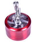 The Cutter - Hand Cranked Three Piece Grinder - 50mm - Red