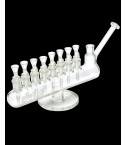 Grav® - Clear Menorah Bong Water pipe Scientific grade Glass!!!