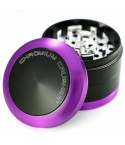 Mighty Morphin Purple Ranger - Chromium Crusher® - Convex Cap Dual Four-Part Grinder - 62MM - Purple