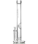 Grav® - 20" Extra Large Straight Base Water Pipe - Clear Accents