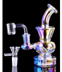  Lustrous Rainbow Cloud - Showerhead Bong