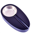 Wooden Ashtray w/ Holder - Dark Wood