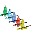 Dabbing Set with Dabber, Carb Cap & Stand - Assorted Colors