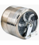 Chromium Crusher Vervet Grinder With Handle - Black Nickel - 54mm