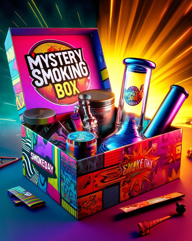 SmokeDay Bong Mystery Box - Medium | $109.99 | Free Shipping -SmokeDay SmokeDay Bong Mystery Box - Medium | $109.99 | Free Shipping -SmokeDay